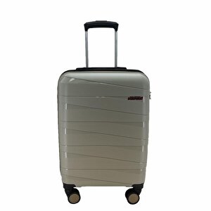 Las Vegas Polo Polipropilen Üçlü Valiz Set Bej