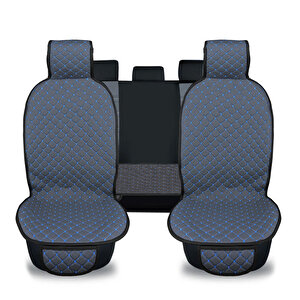 Blueline Serisi Terletmez Dokuma Kumaş Oto Koltuk Koruyucu Kılıfı Ön Ve Arka Koltuk Takım
