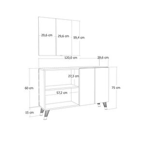 8179km-64ct Konsol,kahve Köşesi̇,ayakkabilik,ofi̇s Evrak Dolabi,mutfak Ki̇ler Dolabi,tv Üni̇tesi̇-BG