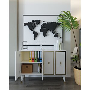 8172km-32ct Konsol,kahve Köşesi̇,ayakkabilik,ofi̇s Evrak Dolabi,mutfak Ki̇ler Dolabi,tv Üni̇tesi̇-BA