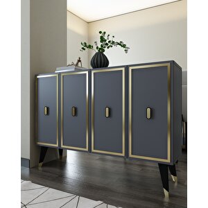 8173km-32ct Konsol,kahve Köşesi̇,ayakkabilik,ofi̇s Evrak Dolabi,mutfak Ki̇ler Dolabi,tv Üni̇tesi̇ AA Antrasit