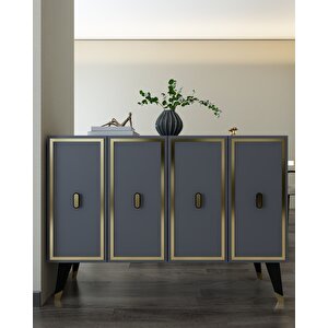 8173km-32ct Konsol,kahve Köşesi̇,ayakkabilik,ofi̇s Evrak Dolabi,mutfak Ki̇ler Dolabi,tv Üni̇tesi̇ AA Antrasit