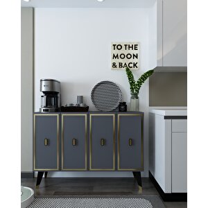 8173km-32ct Konsol,kahve Köşesi̇,ayakkabilik,ofi̇s Evrak Dolabi,mutfak Ki̇ler Dolabi,tv Üni̇tesi̇ AA Antrasit