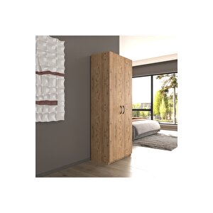 2 Kapaklı 5 Katlı Çok Amaçlı / Elbise Dolabı / Saklama Dolabı 70 Lilyum