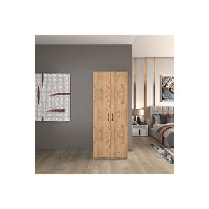 2 Kapaklı 5 Katlı Çok Amaçlı / Elbise Dolabı / Saklama Dolabı 70 Lilyum