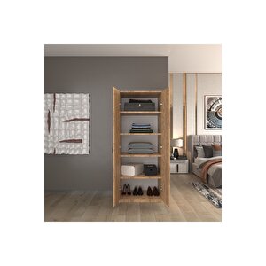 2 Kapaklı 5 Katlı Çok Amaçlı / Elbise Dolabı / Saklama Dolabı 70 Lilyum