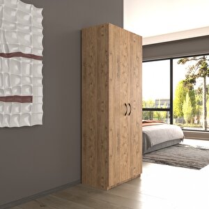 2 Kapaklı 5 Katlı Çok Amaçlı / Elbise Dolabı / Saklama Dolabı 70 Lilyum