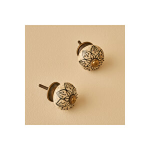 Leila Kulp 4'lü Krem (6,5x4x4 Cm)