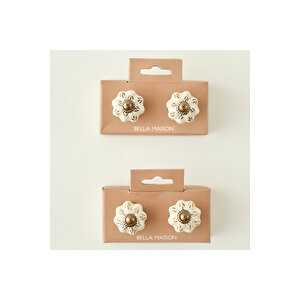 Alora Kulp 4'lü Beyaz (6,5x3x3 Cm)