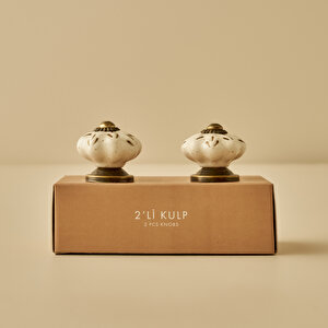 Alora Kulp 4'lü Beyaz (6,5x3x3 Cm)