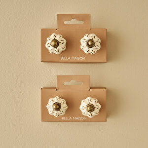 Alora Kulp 4'lü Beyaz (6,5x3x3 Cm)