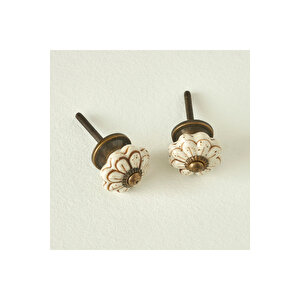 Senna Kulp 4'lü Beyaz (6,5x3x3 Cm)