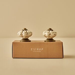 Senna Kulp 4'lü Beyaz (6,5x3x3 Cm)