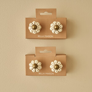 Senna Kulp 4'lü Beyaz (6,5x3x3 Cm)