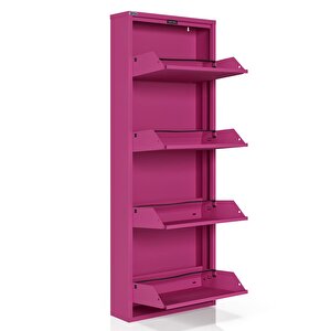 4'lü Metal Ayakkabılık - Pembe