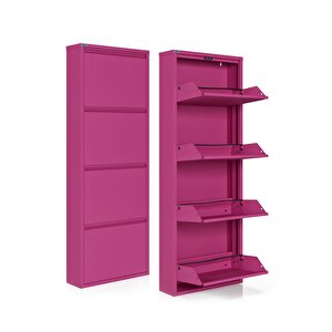 Ceha 4'lü Metal Ayakkabılık - Pembe