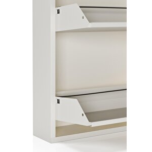 Ceha 2'li Metal Ayakkabılık - Beyaz