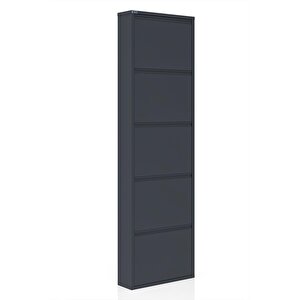 5'li Metal Ayakkabılık - Antrasit