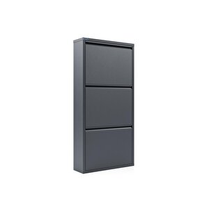 3'lü Metal Ayakkabılık - Antrasit