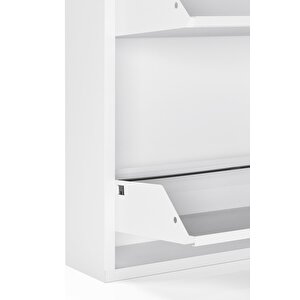 Ceha 2'li Metal Ayakkabılık - Kar Beyaz