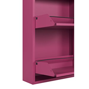 Ceha Tablalı 4'lü Metal Ayakkabılık - Pembe