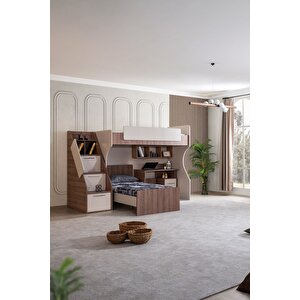 Ranza, Milano Çift Kişilik Çalışma Masalı Modern Ranza + 2 Adet Comfort Yatak