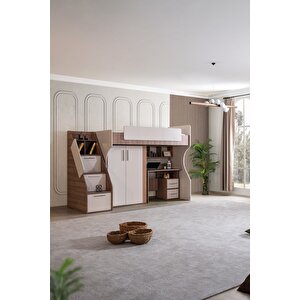 Ranza, Milano Dolaplı Çalışma Masalı Modern Ranza+ 1 Adet Comfort Yatak