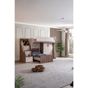 Ranza, Milano Çift Kişilik Dolaplı Modern Ranza + 2 Adet Comfort Yatak