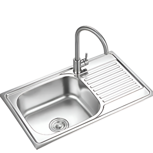 Bella Damlalıklı Paslanmaz Çelik Mutfak Eviyesi 75x45cm Evye Sağ Damlalıklı