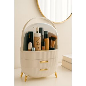 3 Çekmeceli Büyük Kapasiteli Kozmetik Düzenleyici + Çanta Boy Organizer Hediyeli