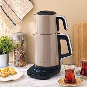 Vision Steel Çay Makinesi Beige