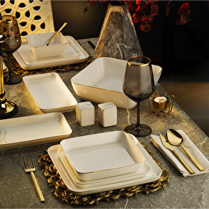 Moderna Gold 30 Parça 6 Kişilik Yemek Takımı