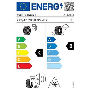 225/45r18 95w Xl Solus Ha32+ 4 Season 2025 Üreti̇m 4 Mevsi̇m Lasti̇ği̇