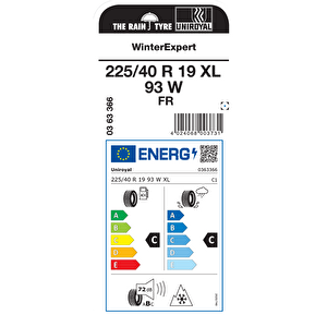 225/40r19 93w Xl Fr Winter Expert 2025 Üreti̇m Kiş Lasti̇ği̇