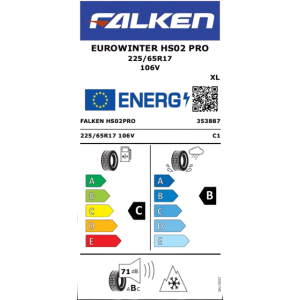 225/65r17 106v Xl Eurowinter Hs02 Pro 2025 Üreti̇m Kiş Lasti̇ği̇