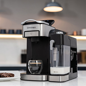 Ox-pro2 Kapsül Ve Öğütülmüş Kahve Espresso Makinesi 20 Bar Basınç Süt Köpürtücü Latte & Cappuccino