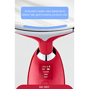 Sinbo Sbi-5901 Yüz Ve Boyun Bölgesi Sıkılaştırıcı - Kırmızı