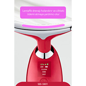 Sbi-5901 Yüz Ve Boyun Bölgesi Sıkılaştırıcı - Kırmızı
