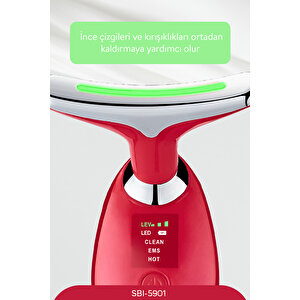 Sinbo Sbi-5901 Yüz Ve Boyun Bölgesi Sıkılaştırıcı - Kırmızı