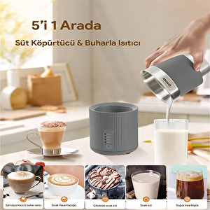 Omnex Swifo Max Süt Köpürtücü 350ml , Sıcak & Soğuk Köpük, Çikolata Ve Süt Isıtıcı