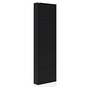 5'li Metal Ayakkabılık - Siyah