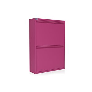 2'li Metal Ayakkabılık - Pembe