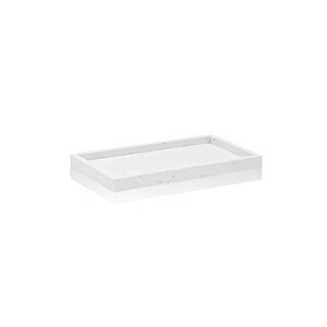 Travertine Banyo Tepsisi Beyaz 28x16x3 Cm
