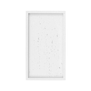 Travertine Banyo Tepsisi Beyaz 28x16x3 Cm