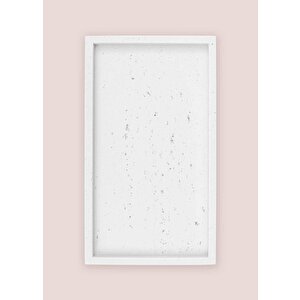 The Mia Travertine Banyo Tepsisi Beyaz 28x16x3 Cm