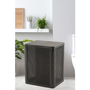 Omnipazar Sy-4632 Smart Duo İki Bölmeli Kirli Çamaşır Sepeti 84 Litre