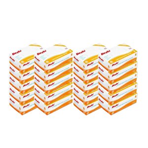 Beybi Lateks Pudralı Beyaz Muayene Eldiveni 100' Lü 20 Paket Small S