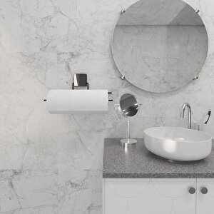 Siyah Rulo Havlu Askı Modern Banyo Aksesuarı Güçlü Yapışkanlı Siyah Askı Kapaksız Dc-5057