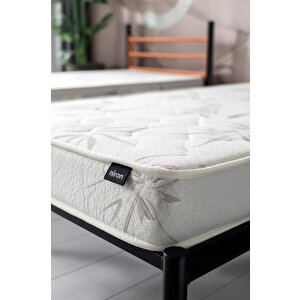 Einstein Metal Ranza + 2 Adet Bambo Yatak – 90x190 Cm | Tek Kişilik Yataklı Ayrılabilir Metal Ranza