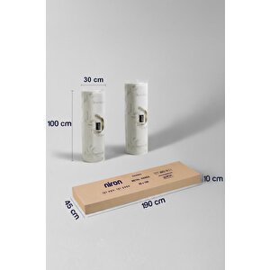 Einstein Metal Ranza + 2 Adet Bambo Yatak – 90x190 Cm | Tek Kişilik Yataklı Ayrılabilir Metal Ranza